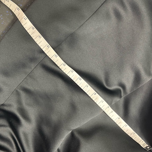 Jesssica McClintock for Gunne Sax Black Satin Cocktail Dress White Tulle Size 7 - Picture 12 of 13